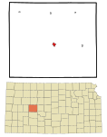 Ness County Kansas Incorporated and Unincorporated areas Ness City Highlighted